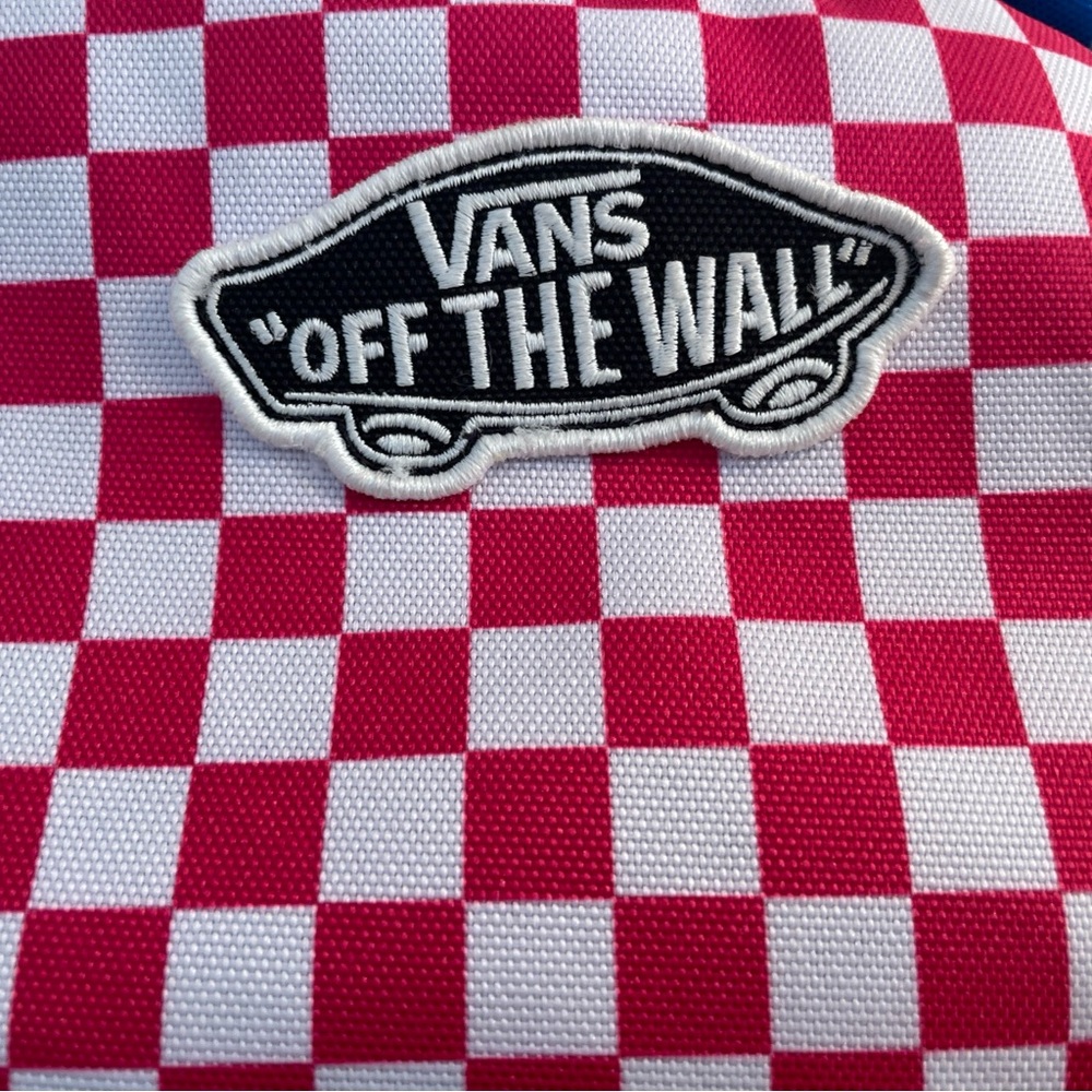 VANS Realm Rainbow Backpack Checkerboard Multi Color Block w/Laptop Pocket - Picture 2 of 8